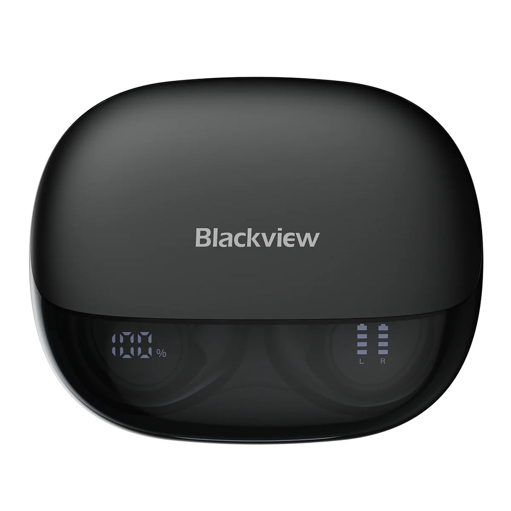 Blackview AirBuds 300 – Écouteurs Intra-Auriculaire OWS à Oreille Ouverte – IPX5 Étanchéité – Affichage Numérique Batterie – Micro ENC Réduction de Bruit – Bluetooth 6.0