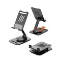 Support de Téléphone Pliable en Métal -Reglable Pour Bureau et et voiture