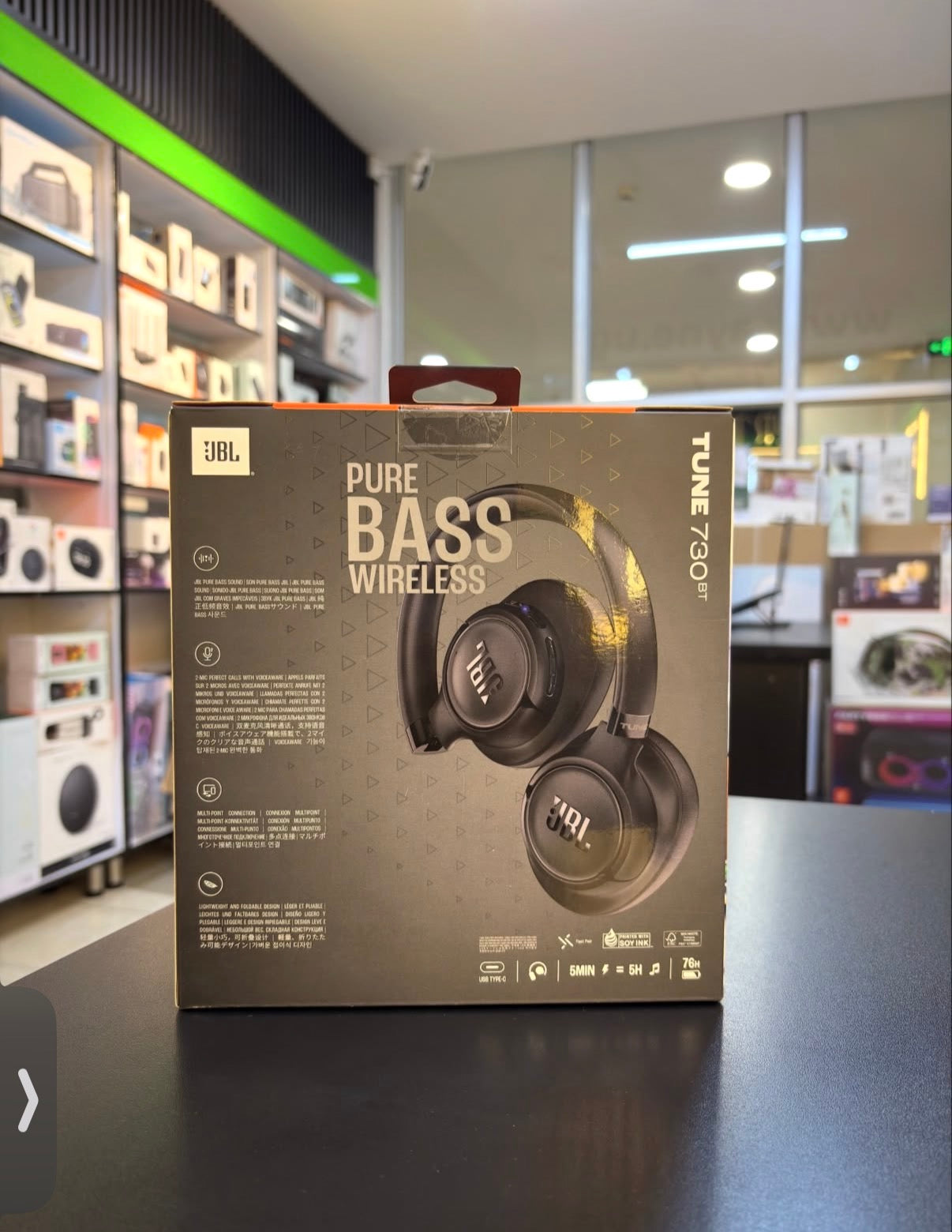 JBL Tune 730BT – Casque Bluetooth Sans Fil avec Pure Bass et 76 h d’Autonomie