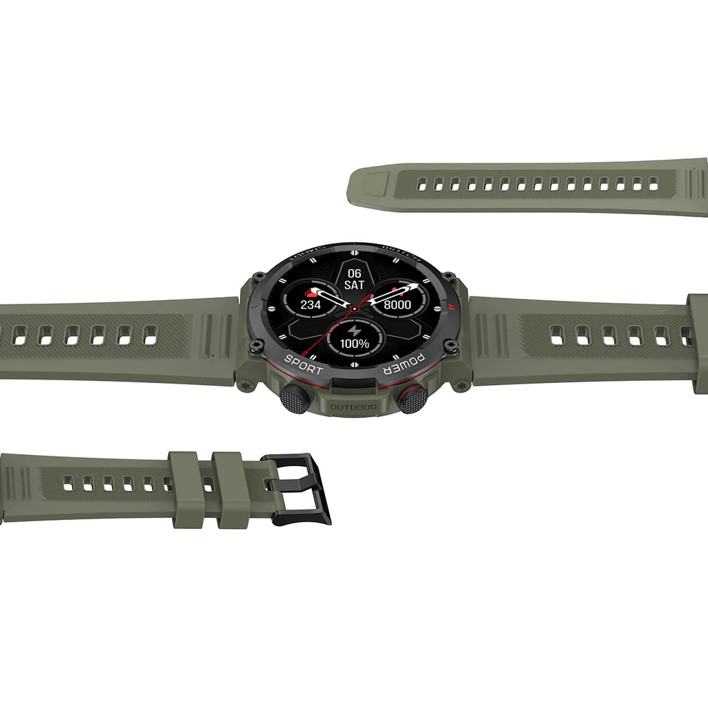 Blackview W50 Pro – Montre Connectée Robuste IP68 avec Lampe Torche LED – Écran 1,45"